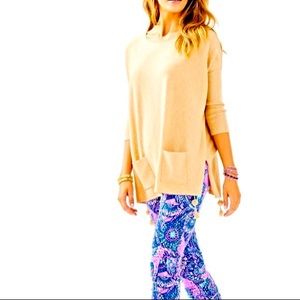 Lilly pulitzer tan camel elba Coolnax sweater
